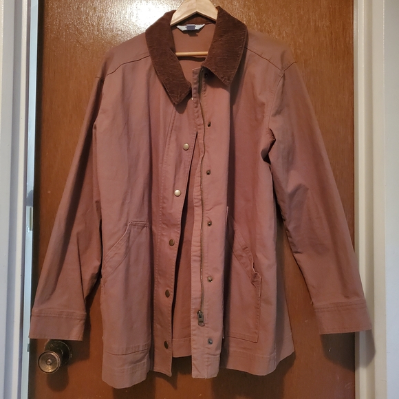 Old Navy Jackets & Blazers - Old Navy Women's Tan Utility Jacket with Corduroy Collar